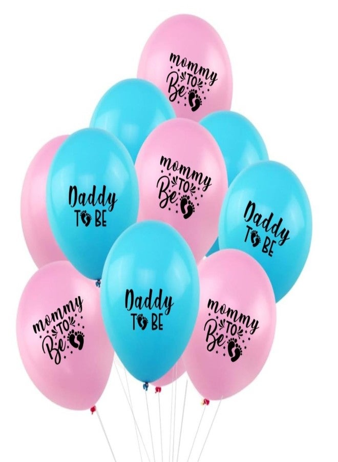 HK balloons Rubber Pack Of 50 Baby Shower Decoration Items balloons For Mammy To Be Or Daddy To Be Arrival Decorations For Pregnancy Photoshoot Baby Shower Party Decoration balloons, Multicolor - Image 1